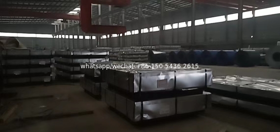 Z30-Z275 Hoja de hierro recubierta de zinc de techo de acero galvanizado sumergido en caliente Hoja de techo de acero galvanizado con o sin spangle, shinny