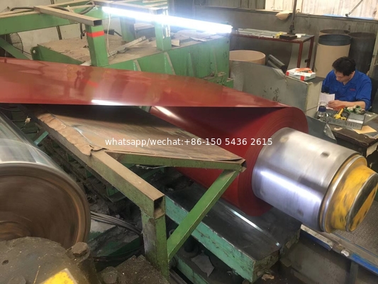 Envase de acero galvanizado prepintado para exportación a Filipinas 0,48*1200 mm
