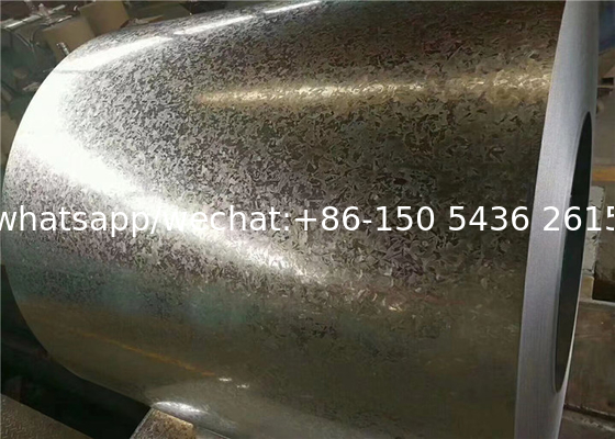 DX51D recubrimiento de zinc 30 a 275 g/m2 espangulo bobina de acero galvanizado sumergido en caliente para hacer chapa de techo, persiana de puerta