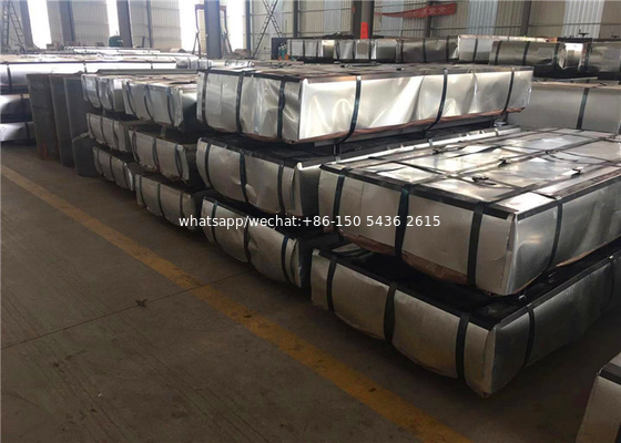 Z30-Z275 Hoja de hierro recubierta de zinc de techo de acero galvanizado sumergido en caliente Hoja de techo de acero galvanizado con o sin spangle, shinny