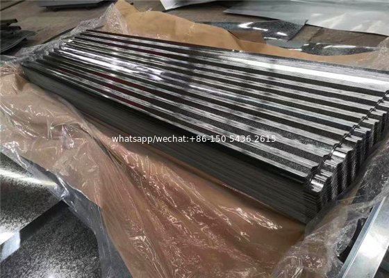 Z30-Z275 Hoja de hierro recubierta de zinc de techo de acero galvanizado sumergido en caliente Hoja de techo de acero galvanizado con o sin spangle, shinny