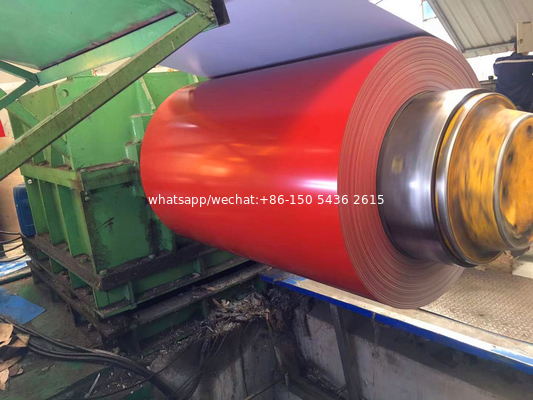 Envase de acero galvanizado prepintado para exportación a Filipinas 0.48*1200mm/PPGI