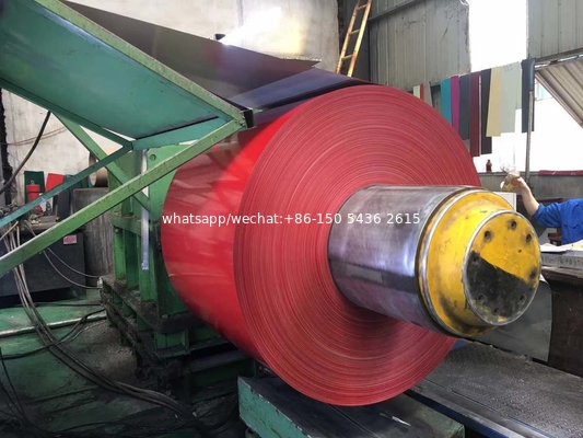 bobinas de acero galvanizado pre-pintadas bobinas ppgi de 0,11-1,2 mm de color recubiertas en frío